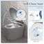 Toilette intelligente avec siège chauffant réglable Gymax