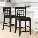 Louroukina Upholstered Counter Stool