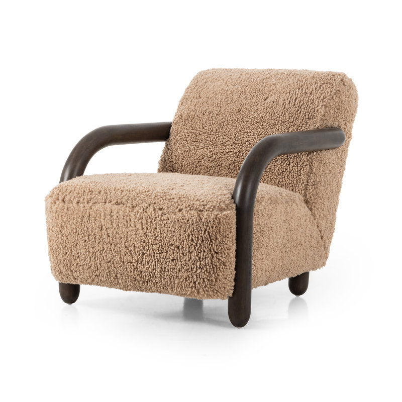 Aniston Chair, Andes Toast Polyester, Burnt Birch, Burnt Birch