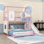 Lit superposé en métal avec glissade, bande lumineuse à DEL, tablettes et garde-robe ouverte-1062722286-1062722291