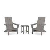 POLYWOOD by AllModern Outdoor Adirondack Chair With Table