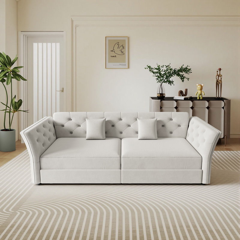 Canapé-lit convertible Modern, Gris clair