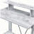 Antique White and Black Writing Desk with Upper Shelf-348836425