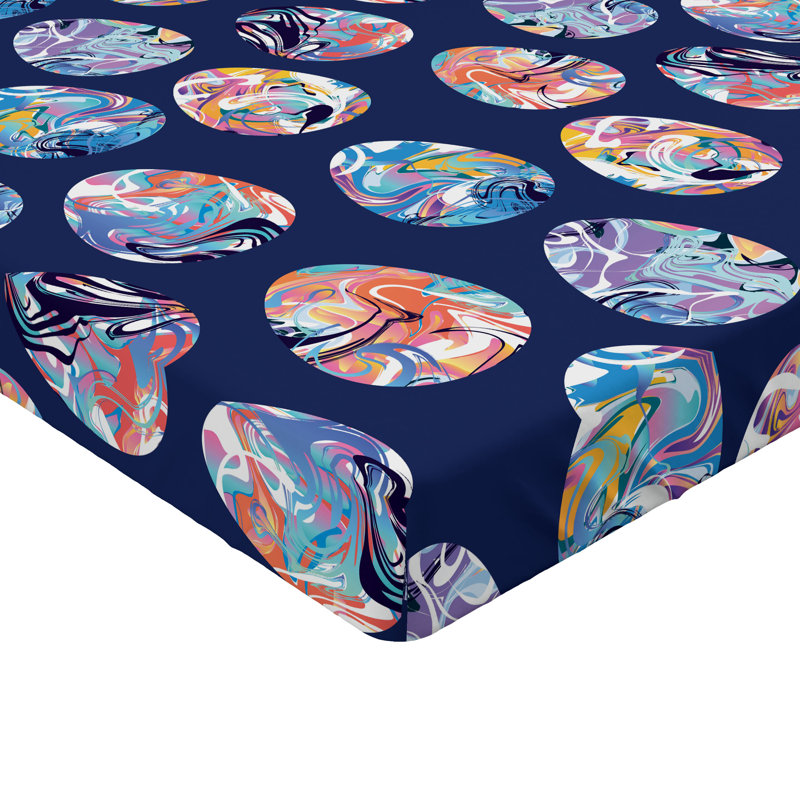 Multicolore drap-housse Ambesonne, Drap-housse de taille simple