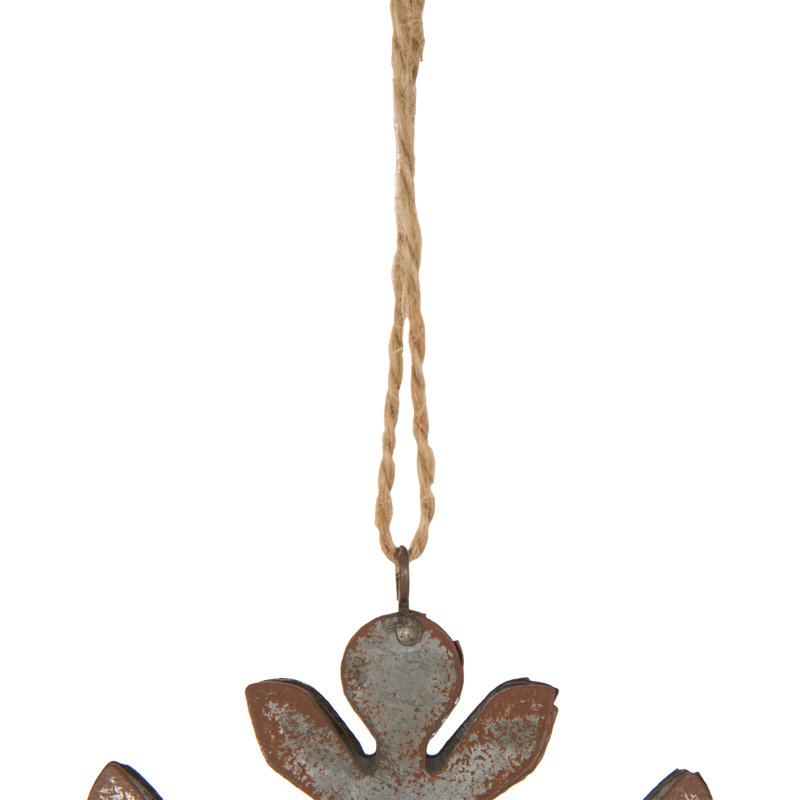 5.12'' Metal Snowflake Holiday Shaped Ornament