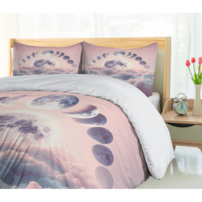 Pink Duvet Cover, King Duvet Cover + 2 Standard Shams