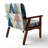 'Gebler - Geometrical Composition Triangles II - Upholstered Modern Accent Arm Chair-1068246300
