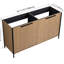 Meuble-lavabo de salle de bain 60 po - Café, de la lumière du soleil et de la fabrication-825202070