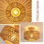 30Cm Elegant Rattan Flush Mount-642030909