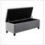Banc de rangement capitonné à fermeture douce