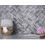 11.2" X 11.5" Doubleweave Marble Mosaic Tile