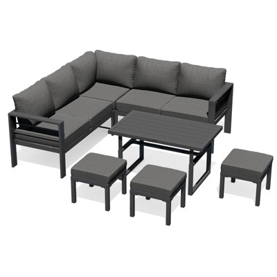 Aluminum Patio Furniture Set With Waterproof Cover