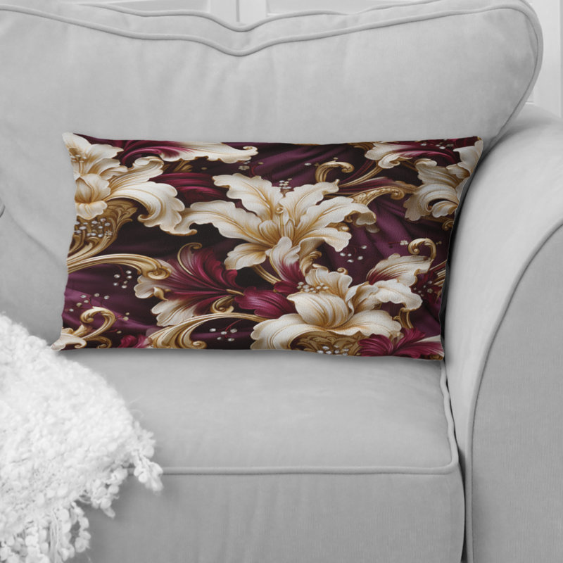 Royal Victorian Flourish Victorian Motif IV - Coussin imprimé floral