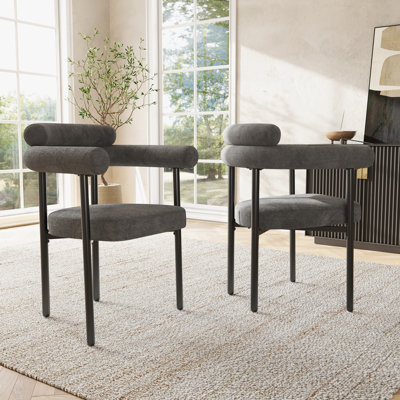 38.5cm H Armchair in Gray