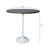 Heatherton Modern Bar Height Dining Table with Resin Top and Steel Pedestal Base Kitchen Table Seats 2-6 Person-1208304107-1208304105