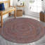 Tapis bleu marine tressé à la main Greensboro-596709291