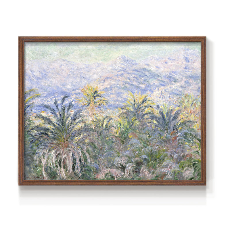 Paysages rétro-CLxxix-impression encadrée - réversible, Noyer, H 22 po x l 28 po