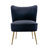 Latwanna 22'' Wide Velvet Slipper Chair Accent Chairs Modern Armless Chair Wingback Single Sofa Side Chair Comfy Corner Chair with Golden Legs for Living Room Bedroom-2076111476