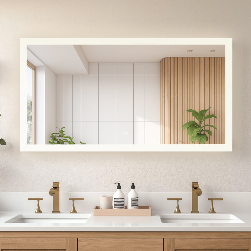 Miroir de salle de bain mural Moscow, 32 po x 60 po