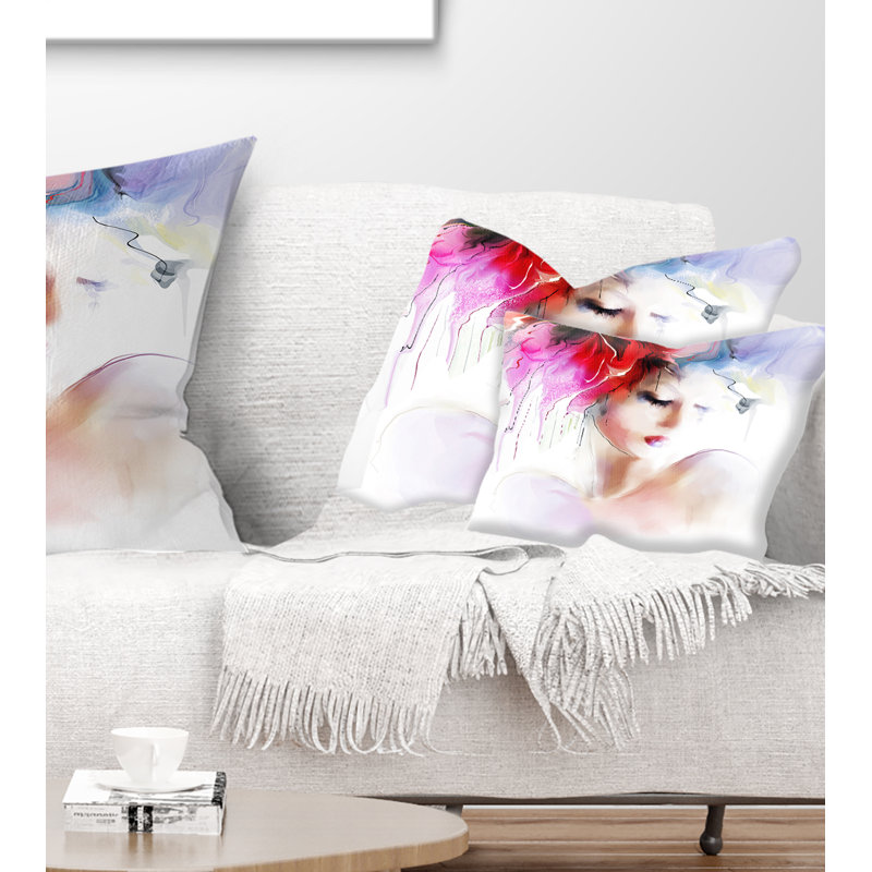 Fashion Fashion - Coussin imprimé Street Art, 12 po x 20 po, Rectangulaire