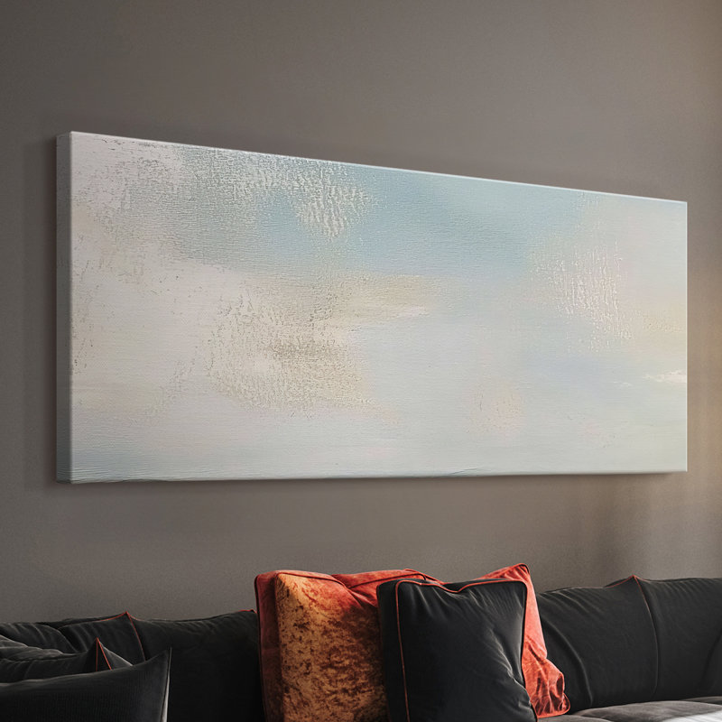 Abstrait, série DC DCX, toile tendue avec châssis, prêt à être accroché, H 12 po x l 30 po