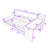 2 Drawers Wood Daybed with Built-in-Desk and Bookcase-357420675-357420733