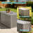 54.28"W 150 Gallon Outdoor Storage And Weather Resistant Resin Deck Box(Light Brown/Gray)-123058110