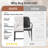 18.9" H Linen Upholstered Sled Base Side Chair with Solid Metal Frame （Set of 2）-41010144