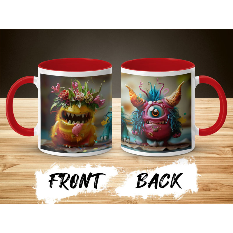Ceramic Coffee Mug, Red