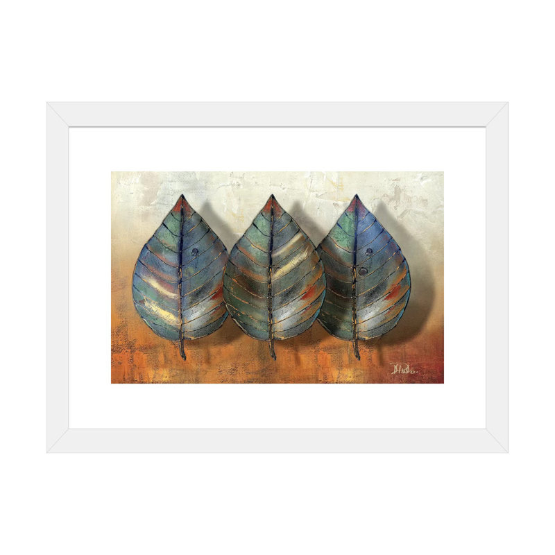 "Three Amigos II" par Patricia Pinto, reproduction d’art, H 16 po x l 24 po x P 1 po, Papier encadré blanc, Blanc