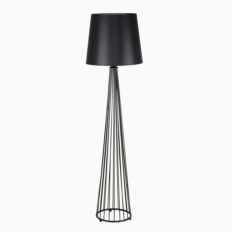 Salzmann 165cm Traditional Floor Lamp, Black