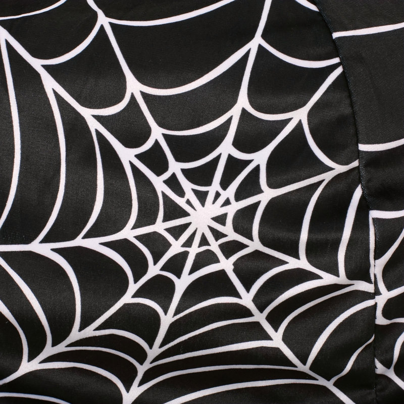 Fauteuil à billes 3 pi Spiderweb, noir et blanc