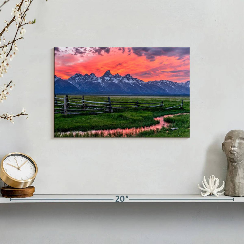 Alvord Grand Teton Sunset, H 8 po x l 12 po