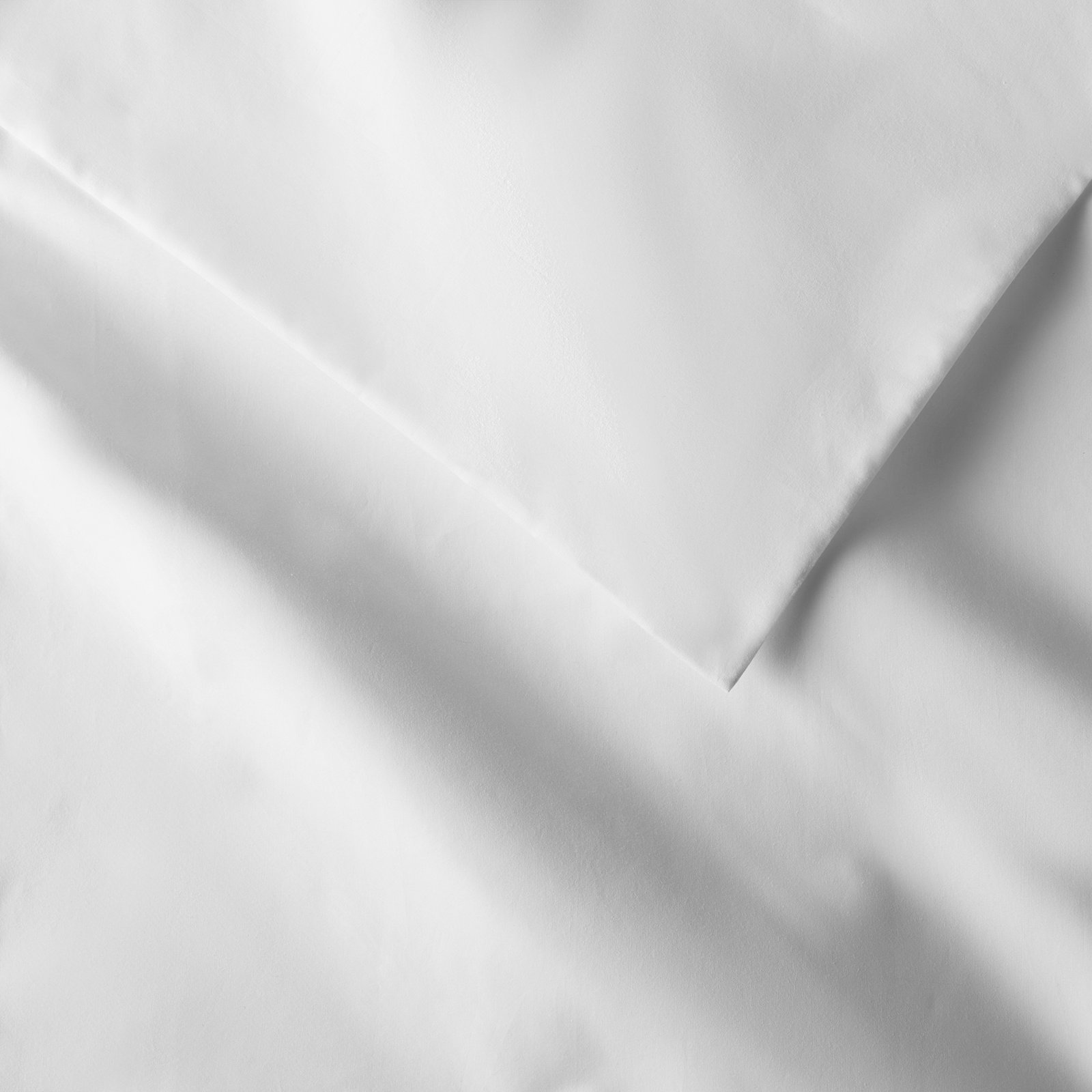 Coyer Classic Cotton Percale Duvet Cover Set, Twin / Twin XL Duvet Cover + 1 Pillow Shams, White