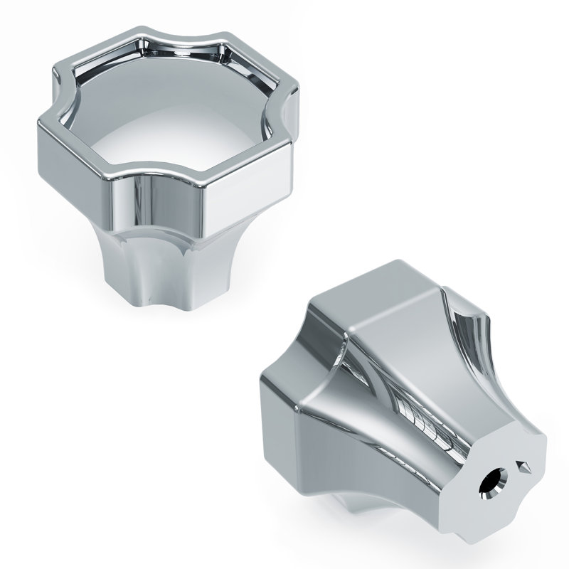 Monarch Collection Knob - 1-1/4" x 1-1/4 " Cabinet Knob - Transitional Hardware for Drawers & Cabinets, Chrome