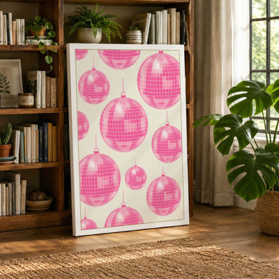 Disco Ball Celebration Retro - Wrapped Canvas
