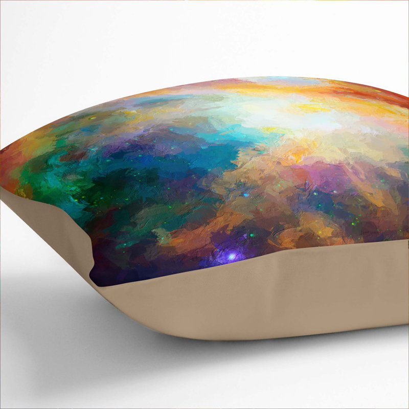 Square Throw Cushion, 55cm H x 55cm W x 20cm D, Stone