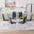 Gracieleigh Glass Top Pedestal Dining Set-403140073-403140072-407129206
