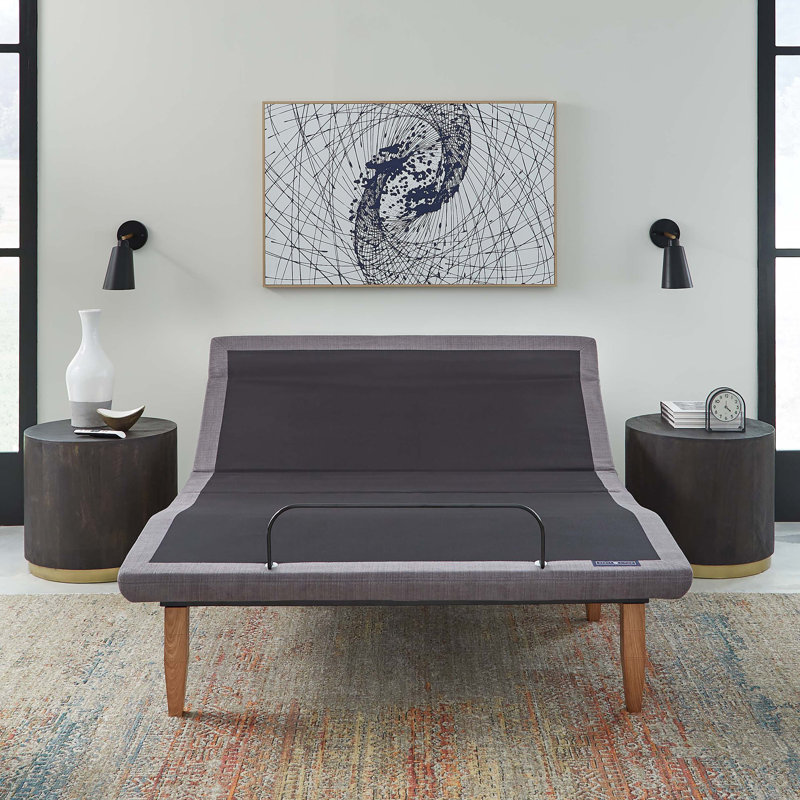 Base réglable Scott Living avec télécommande sans fil et inclinaison du coussin, Grand