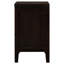 Table de chevet à 2 tiroirs Cappuccino avec cadre et cadre brun chaud riche, rangement spacieux pour la chambre à coucher, 25,8 po de hauteur, 21,91 de largeur, 15,64 de profondeur rectangulaire, des touches de finition,