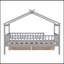 Lit en bois avec deux tiroirs-602569204