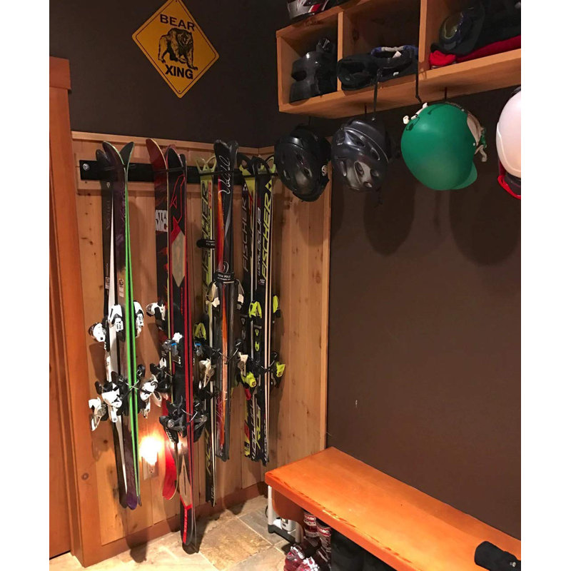 Ski/Snowboard Wall Storage Rack(Holds 8 Pairs)