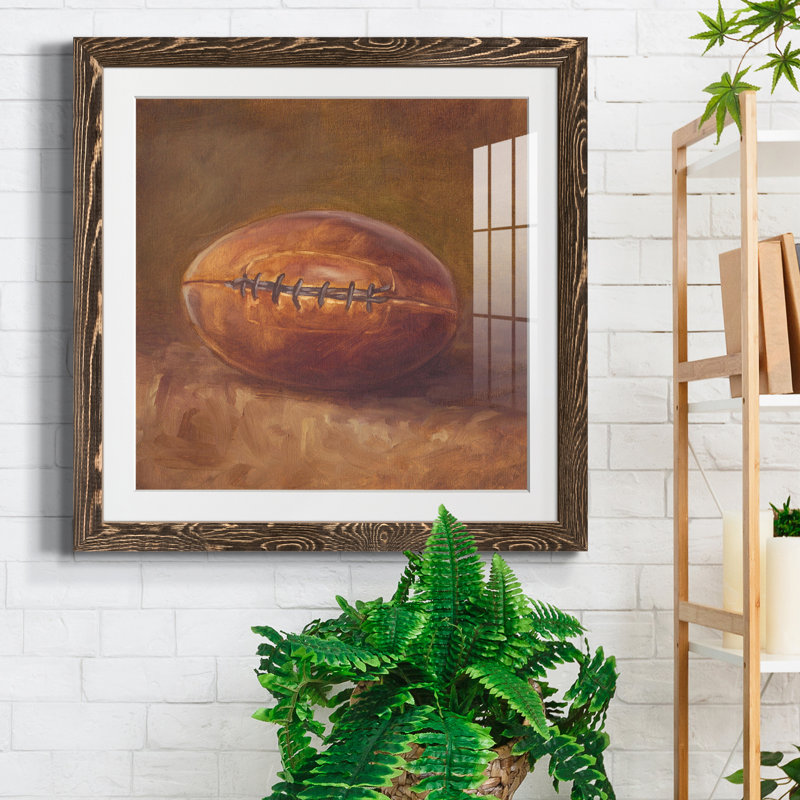 «Rustic Sports IV», reproduction encadrée de qualité supérieure - prête à être accrochée, H 17 po x l 17 po x P 1,5 po, Blanc
