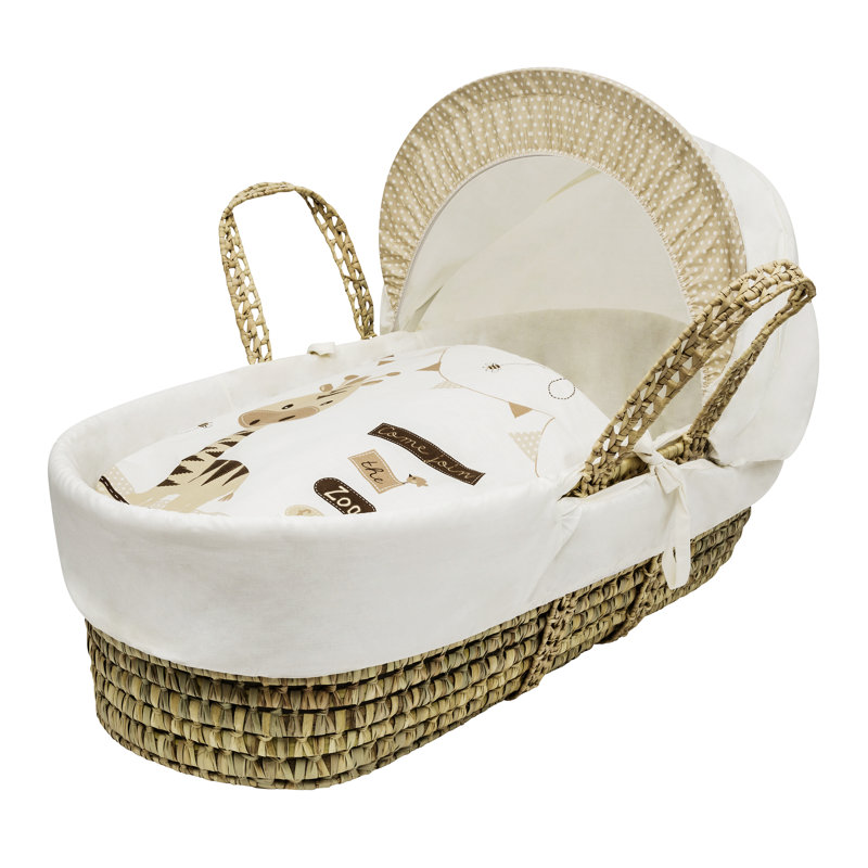 Moses Basket with Bedding with Mattress