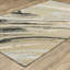 Tapis gris / doré à couches abstraites Renli-71121751