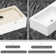 18"x10"Ceramic Rectangular Wall Mount Bathroom Sink with Single Faucet Hole