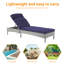 Chaise longue d'extérieur en osier Serry-905020303