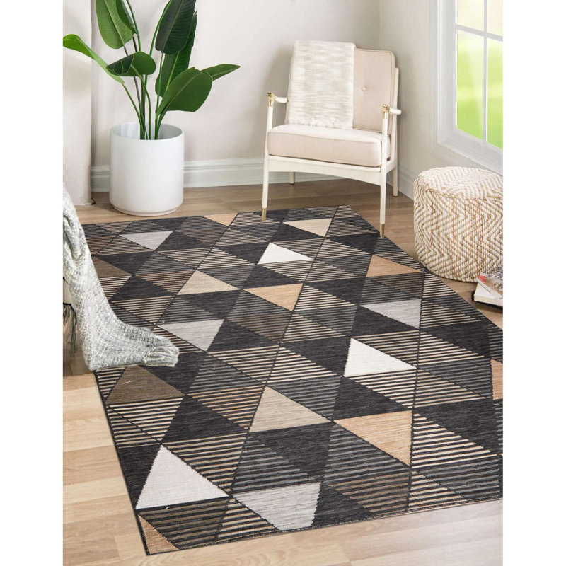 Bentzel Indoor/Outdoor Area Rug, Rectangle 7'10" x 9'10"
