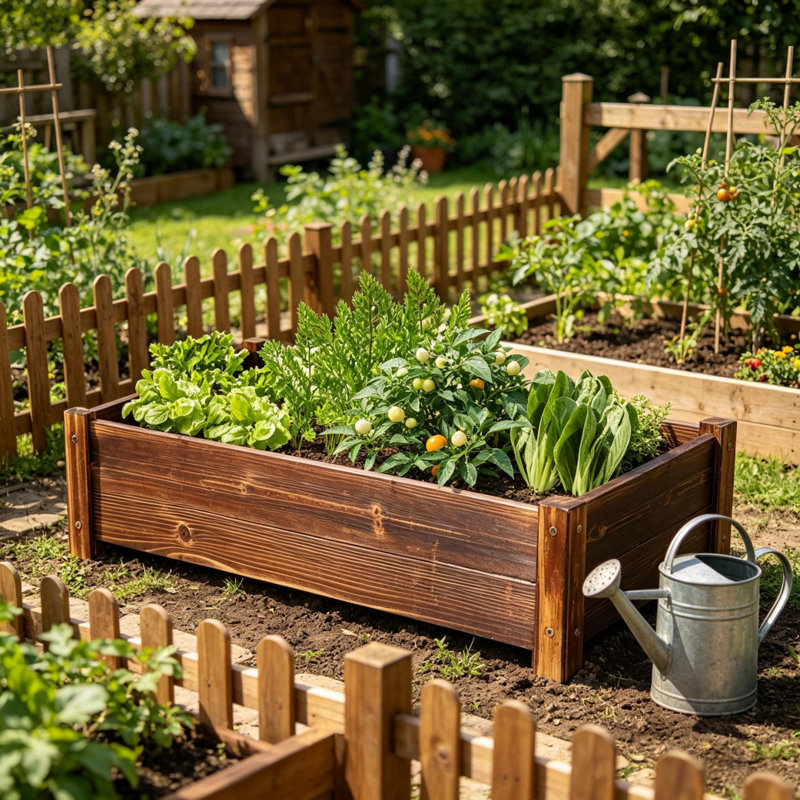 Norene Wood Planter Box