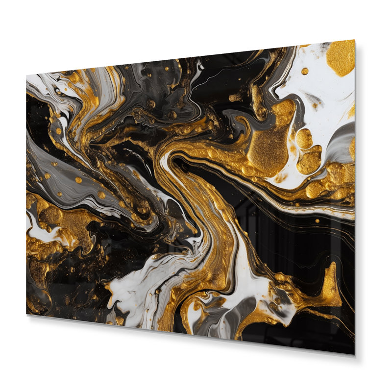 Décoration murale en métal géométrique moderne Dulude, H 30 po x l 40 po x P 1 po